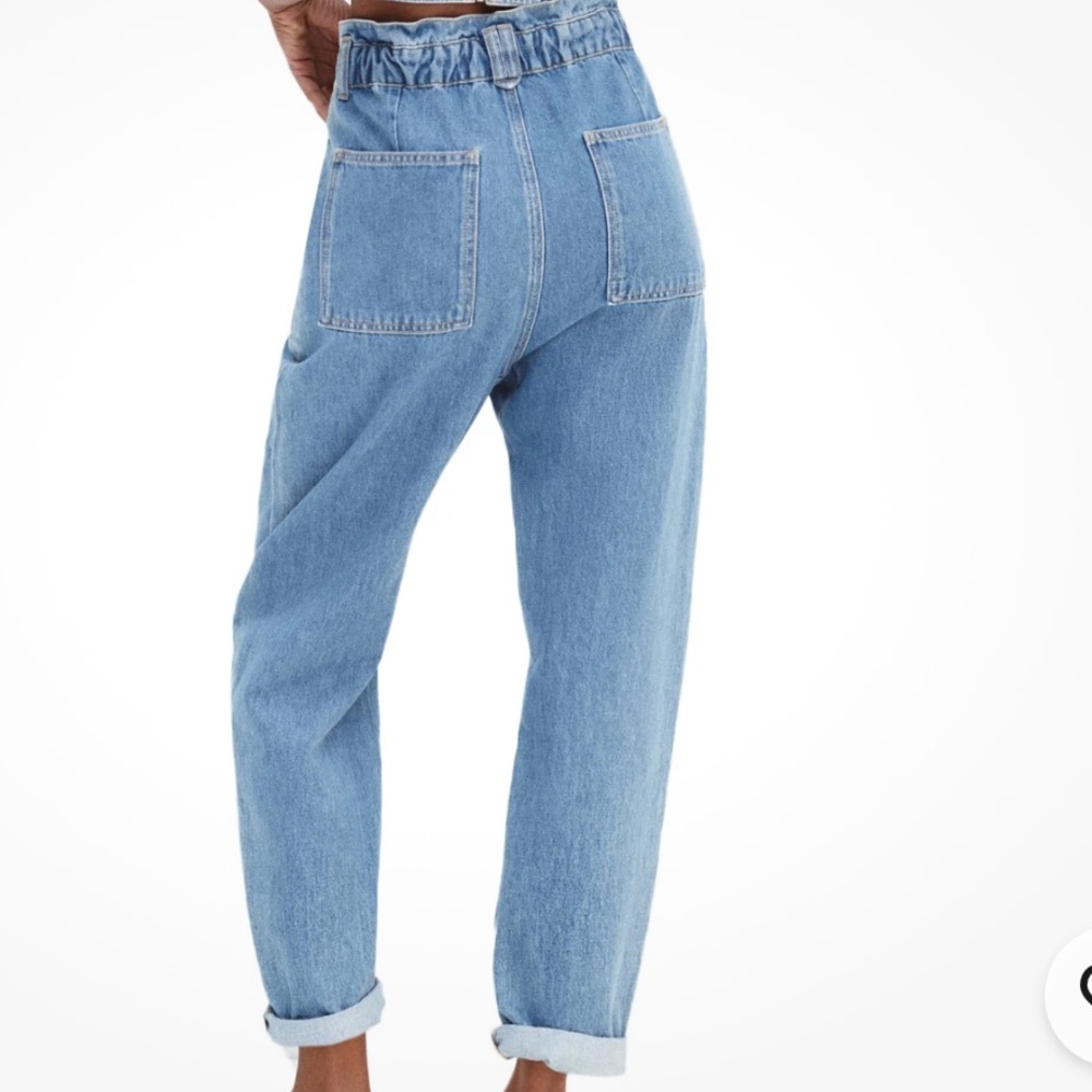 Zara High Waist Paperbag Jeans - Picture 4 of 14